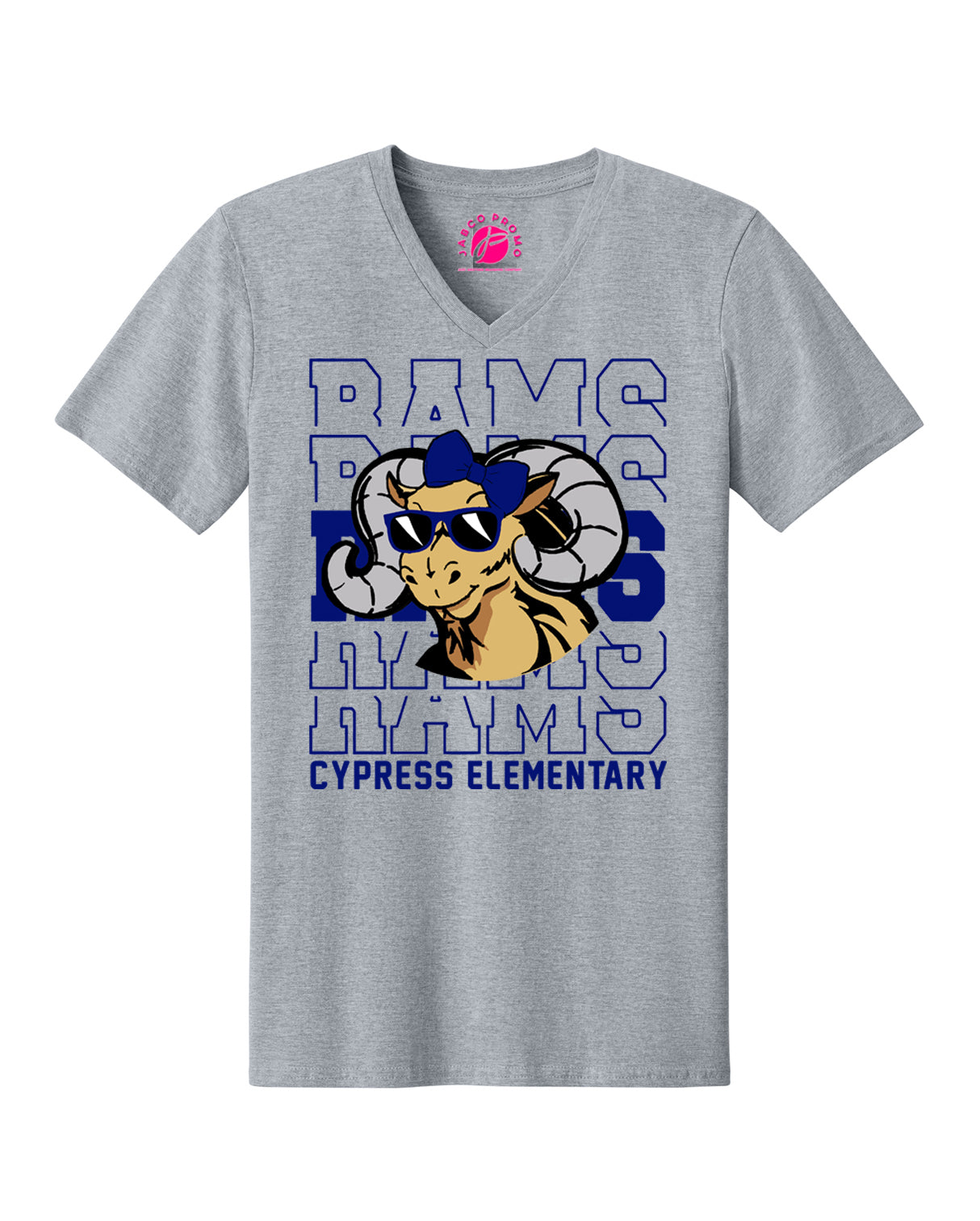 Cool Girl Rams V-neck (Adult)